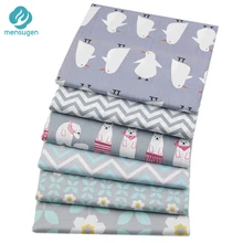 6 шт. 1" x 22"/46 см x 56 см Толстая четверть серая хлопковая ткань с цветочным принтом для лоскутного шитья ручной работы материал для рукоделия