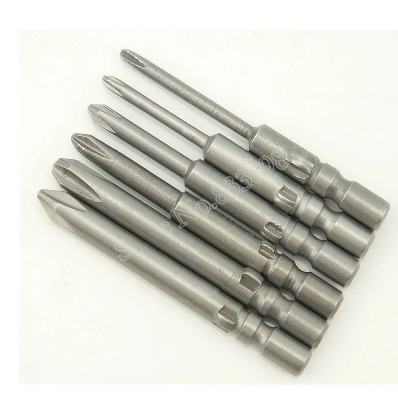 6Pcs 800 Phillips Cross Head Screwdriver Bits Electric Screwdriver Set