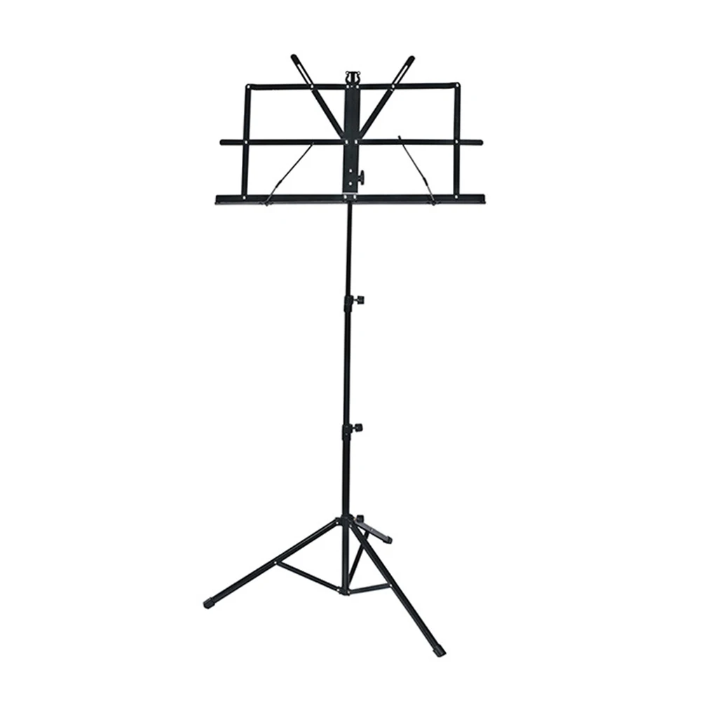 Foldable Music Sheet Tripod Stand Metal Adjustable Music Stand Holder