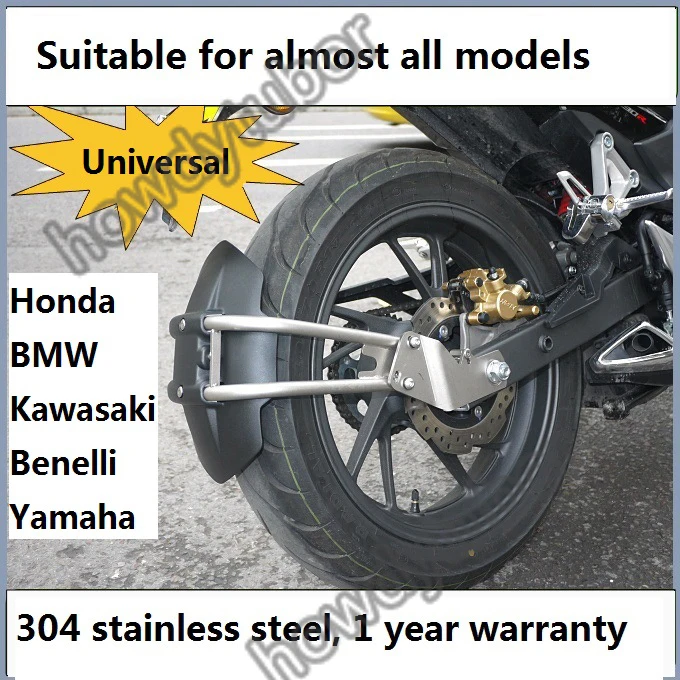 

Motorcycle Rear Mudguard fender back Cover License Plate Bracket Holder Light Frame Kawasaki KTM CFMOTO benelli NC ducat Victor