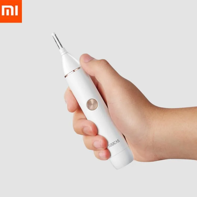 

NEW XIAOMI Mijia SOOCAS Portable Nose Eyebrow Hair Trimmer waterproof Non-slip handle design Safe Energy saving trimming tool