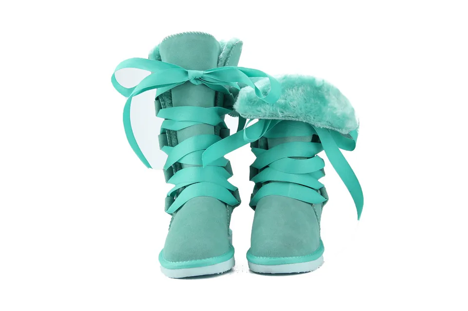 MBR FORCE/Классические высокие зимние сапоги в австралийском стиле; женские сапоги из натуральной воловьей кожи; высокие сапоги на шнуровке; теплые зимние сапоги на меху