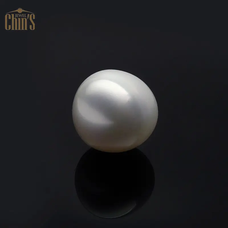 ААА огромный белый австралийский южного моря культивированный свободные перла неразбуренные 14,9*15,5 мм