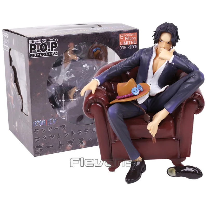Anime One Piece Portgas D Ace with Sofa PVC Figure Collectible Model Toy 15cm Anime One Piece Portgas D Ace with Sofa PVC Figure Collectible Model Toy 15cm