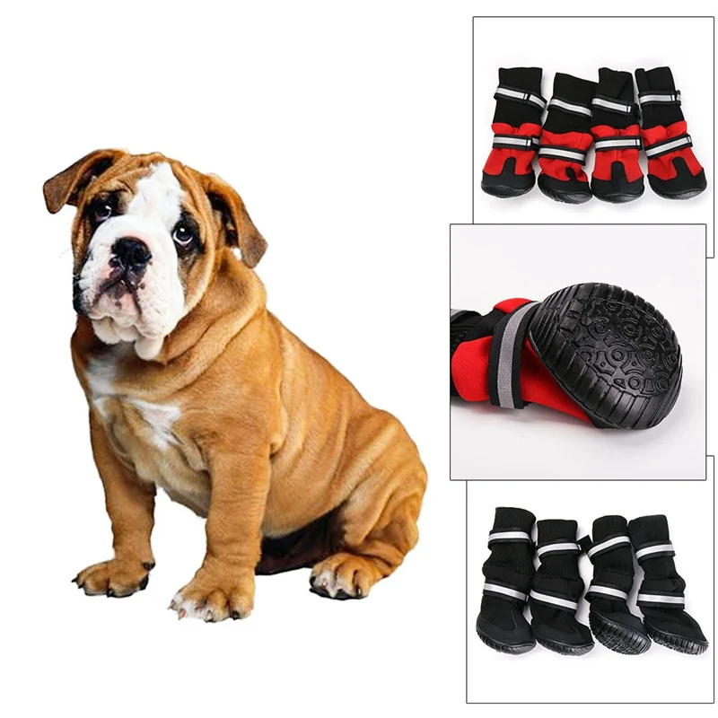 Buy 4 Piece/Set Cute Pet Dog Waterproof Boots