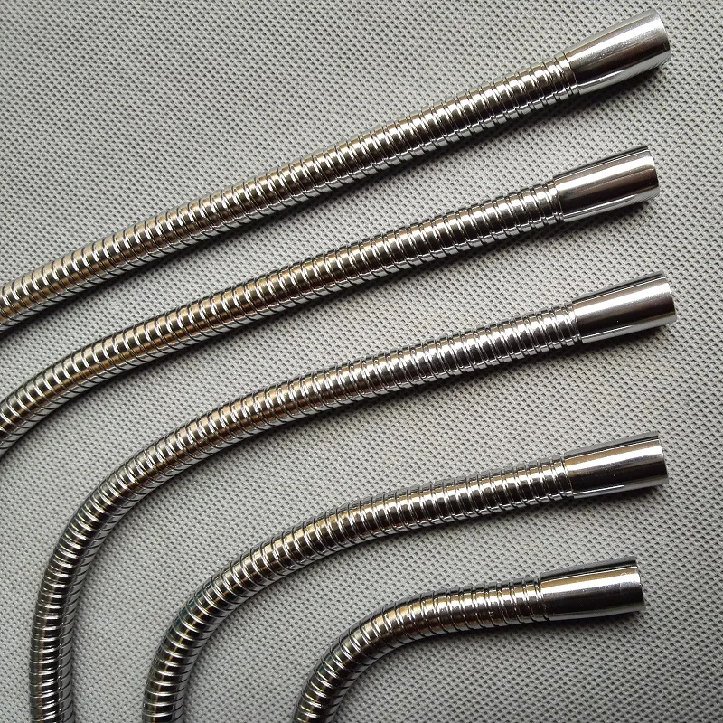 M10 male screw + female thread Soft Light metal Flexible conduit DIY metal gooseneck hose serpentine tube clamp lamp 2pcs/lot,led gooseneck tube