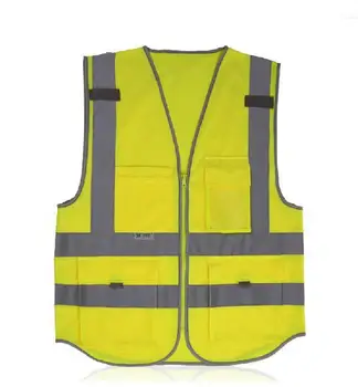 

Multi-function pocket reflective vest/many pockets reflective overalls
