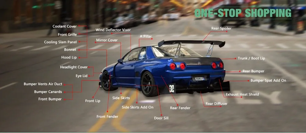 Для Nissan Skyline R32 GTR FRP волокно Стекло RB Стиль переднее крыло(с удлиняющей деталью) волокна Стекло комплект расширителей колесных арок отделкой автомобильные аксессуары