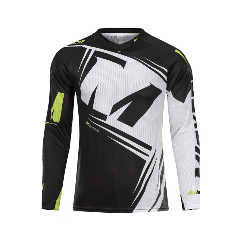 Men Long Sleeve Cycling Jersey MTB Downhill Shirt Motocross Bike Riding Clothing