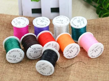 

De Bijoux 10 Rolls 0.6mm Round Jewelry DIY Multi-colors Elastic Cord, Necklace & Bracelet Cord Jewelry Findings
