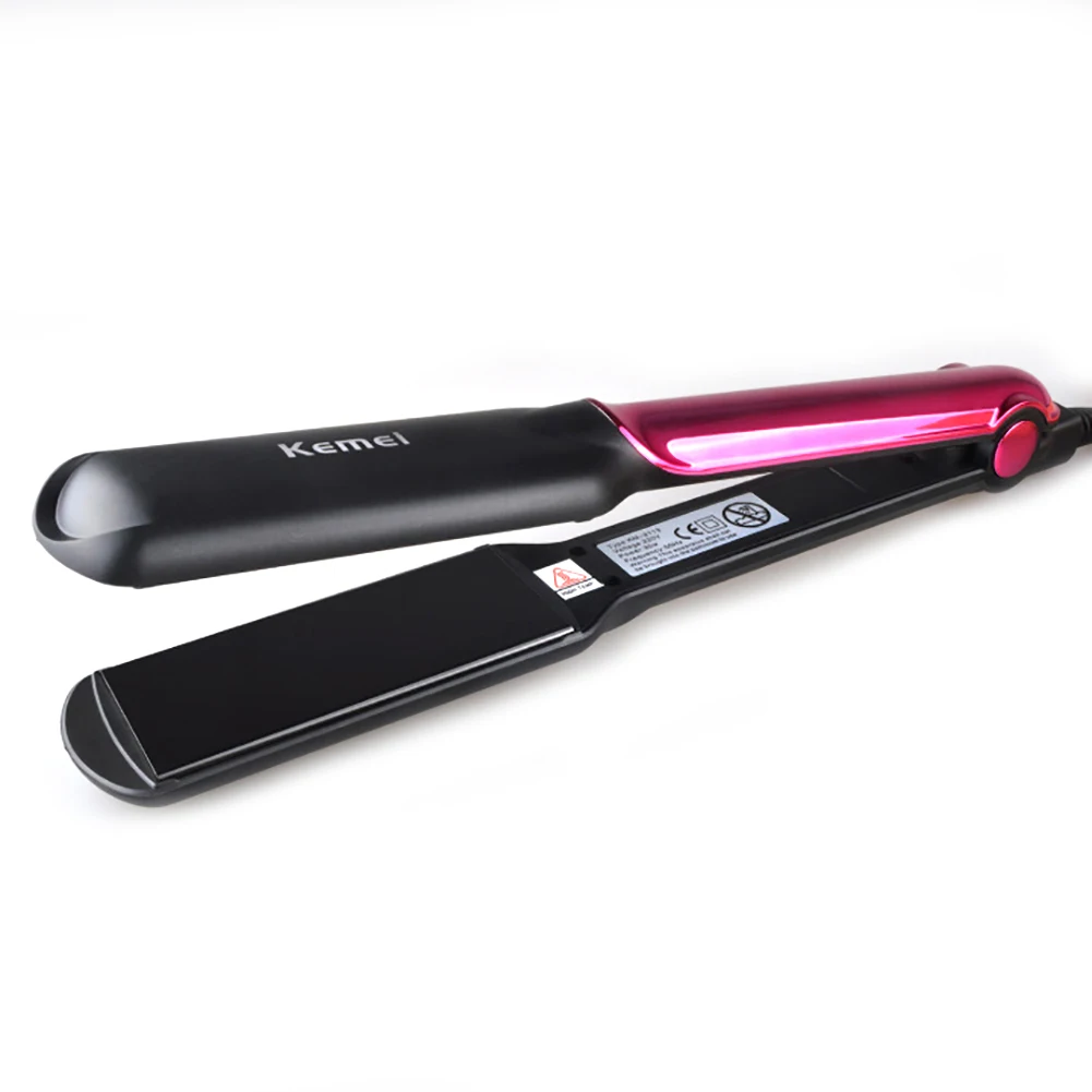 Kemei KM-2113 Pro Electric Ceramic Flat Iron Hair Straightener Styling Tool