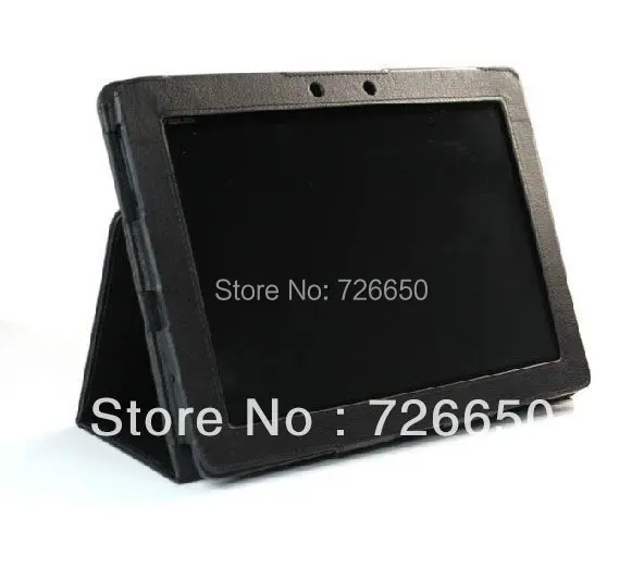 Для Asus Eee Pad Transformer TF300/TF300T чехол из искусственной кожи с подставкой черный+ защита экрана+ стилус