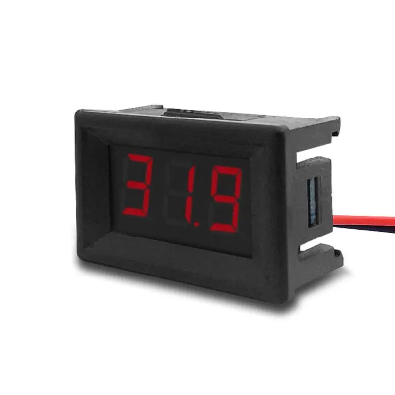 DC 0-100V 0.36\" 3-digital Voltmeter LED Panel Voltage Meter For Car Motorcycle 