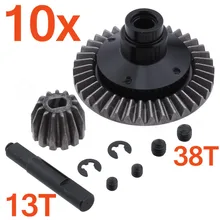 20 шт. Металл diff основные и конические шестерни 38T& 13T для 1/10 осевой SCX10 RC Рок Гусеничный грузовик хоп Up запчасти AX30392 Замена