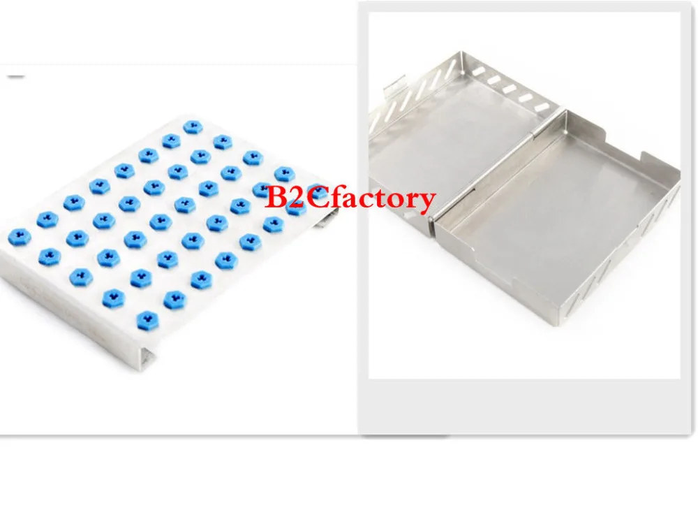 

Dental 40-Holder Implant Drill Bur Tray with Stainless Case Sterilization Sale