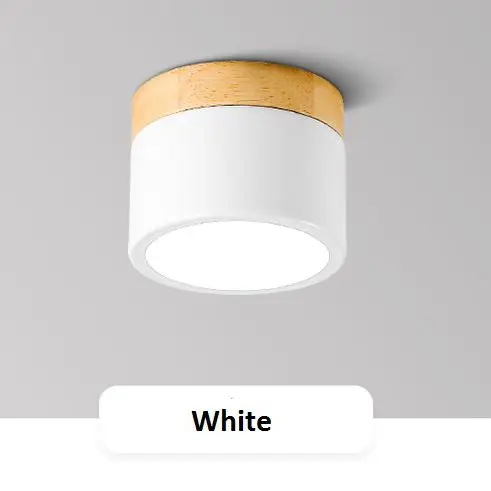 LukLoy светодиодный светильник с изображением дерева простой норвежский стиль прожектор для прохода фоновое освещение для коридора балкон лампа - Испускаемый цвет: White lamp body