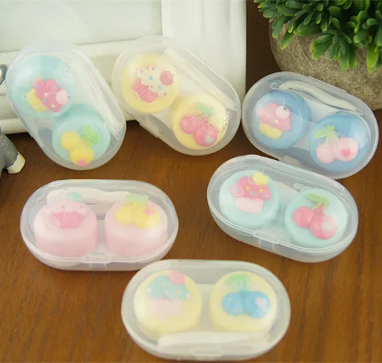 

Cute Cherry Contact Lenses Box for Women Plastic Contact Lens Case AM82096