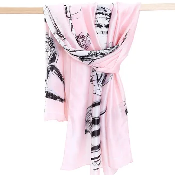 

in Europe and America Korean women's long air conditioning simulation silk towel scarf scarf shawl OL all-match SK058