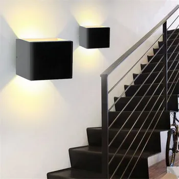 

7W COB LED Wall Lamp Modern Home Lighting Decoration outdoor wall lamp Aluminum AC85-265V Lemonbest Green Shell Pink Shell