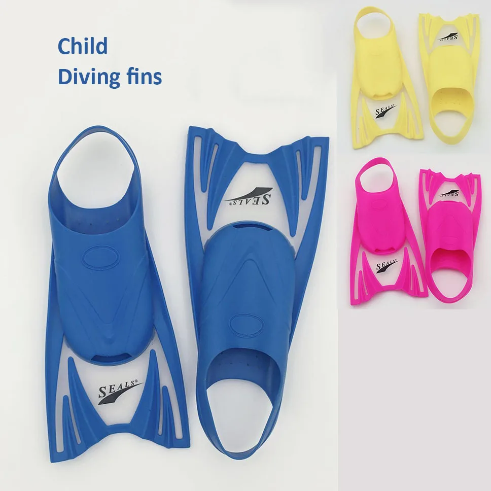 Barbatanas de Natação Tamanho do pé Criança Crianças Completo Silicone Mergulho Snorkel Mergulho Mergulho s m