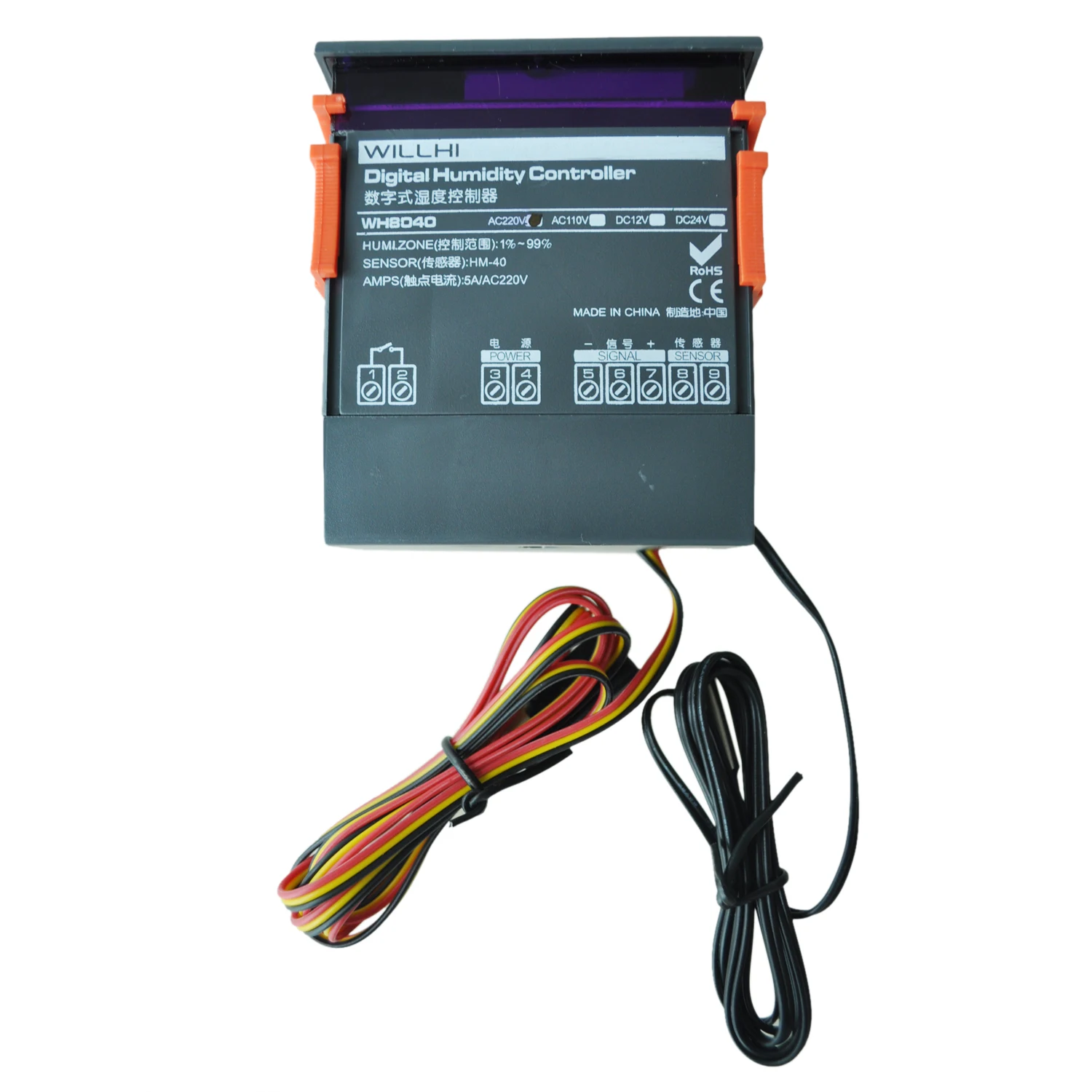 Высокое качество AC 220V цифровой контроллер влажности воздуха WH8040 | Инструменты