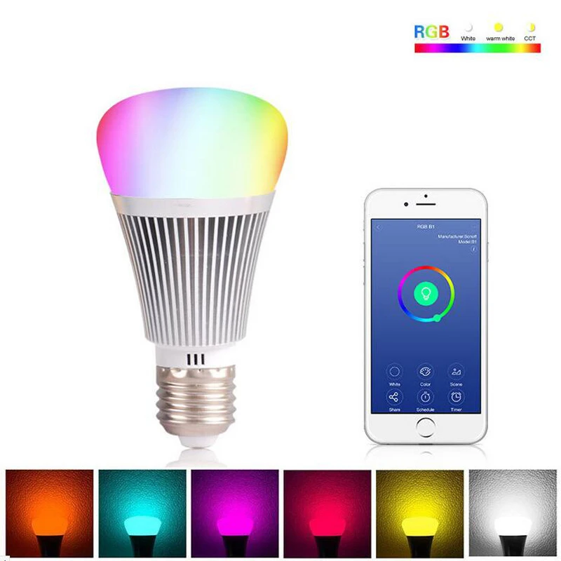 

Newest Wifi Smart LED Light Bulb E27/E14/B22 Remote Control Multicolor Lamp for Amazon Alexa Google Home @8 JD9