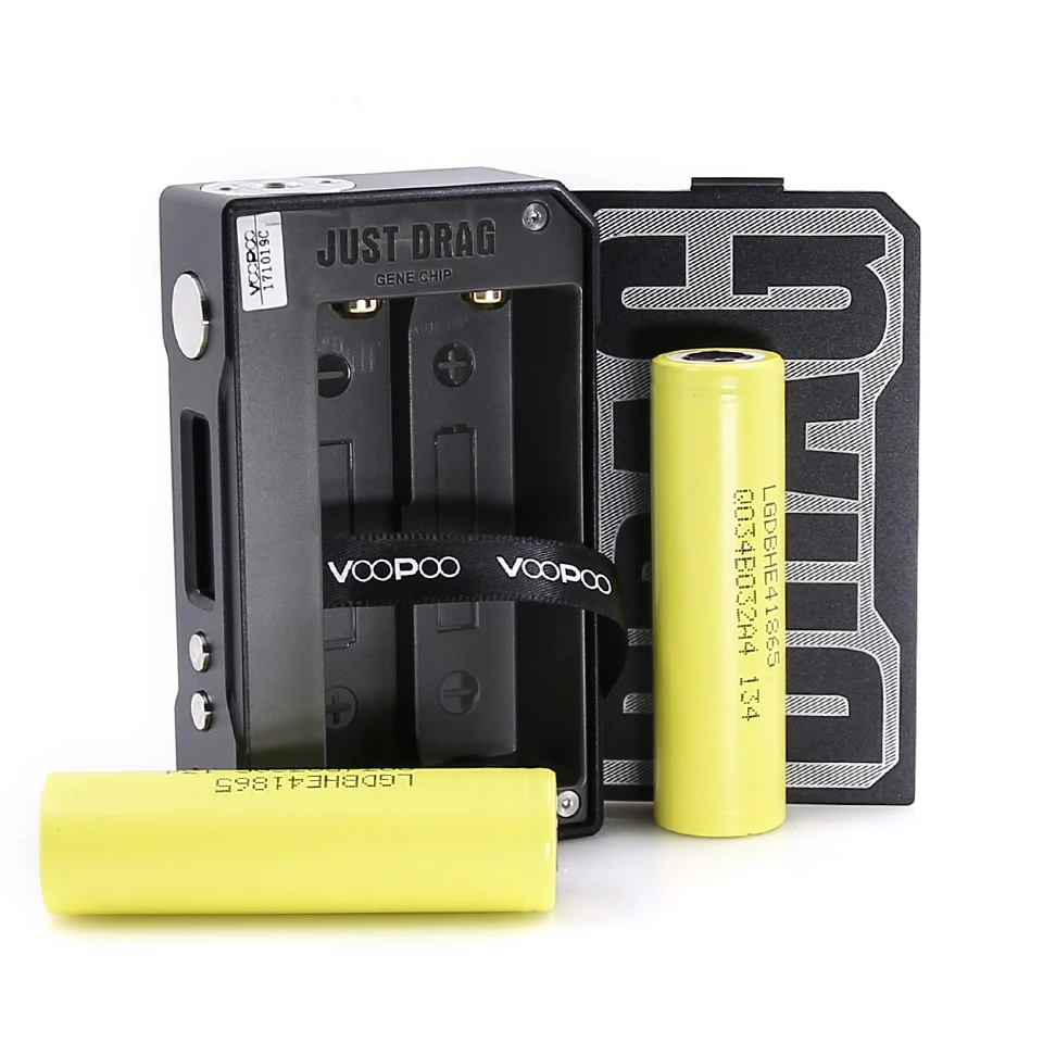 Оригинальный черный мод Voopoo drag 157 w из смолы электронная сигарета TC вейп с 2 литий