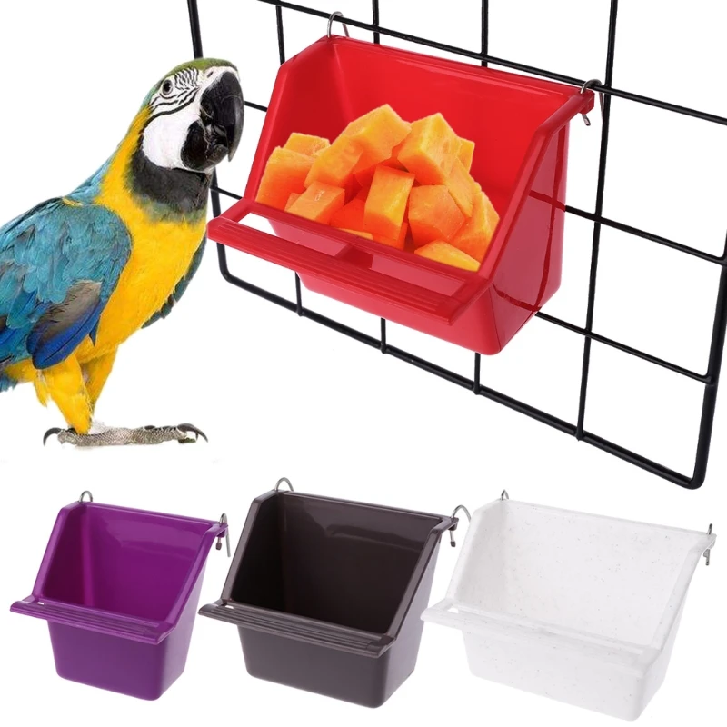 OOTDTY Высокое качество пластик попугай птица кормушка миска питьевой воды устройство птицы голубей Кормление чашка