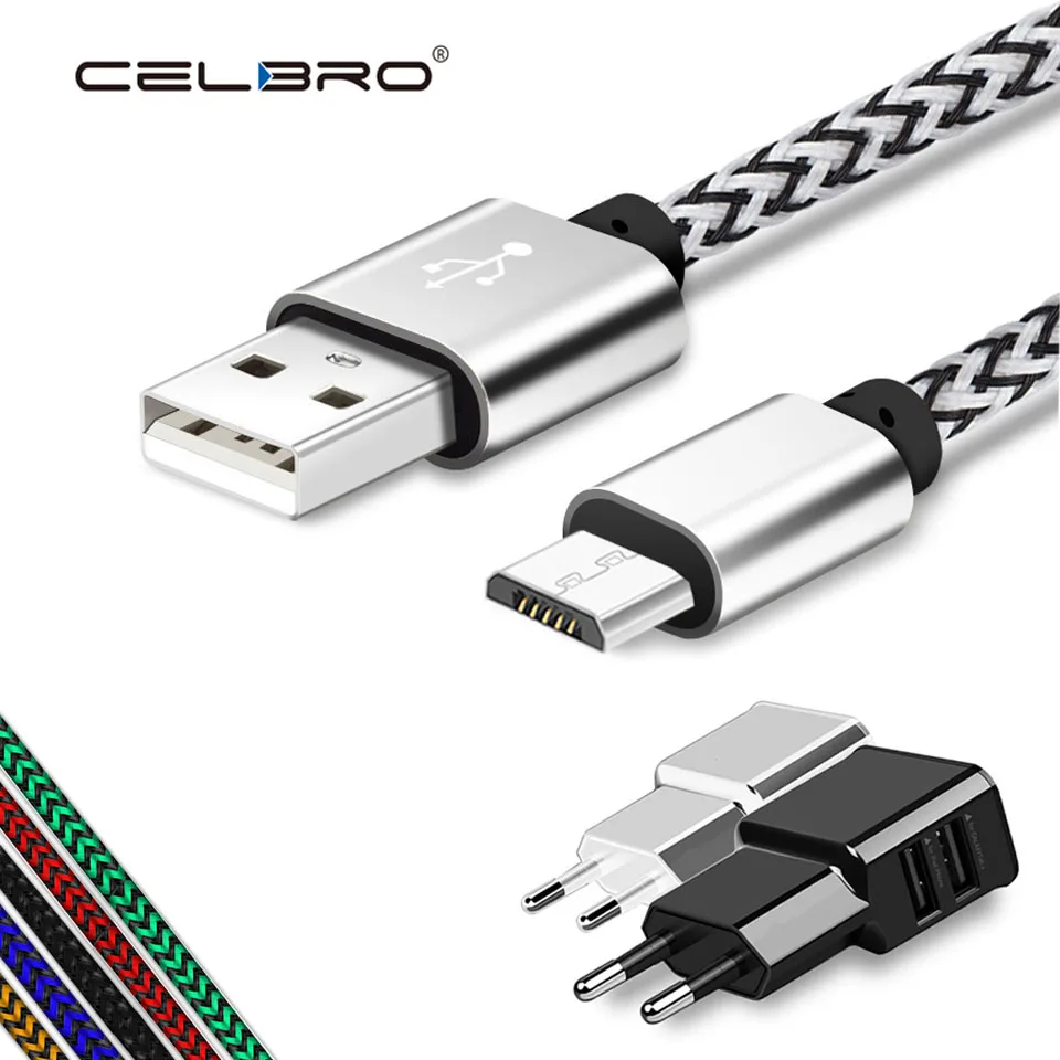 Micro USB кабель для зарядки Samsung Galaxy J3 J5 J7 2017 года A3 A5 A7 2016 1 2 метра Kablo зарядное
