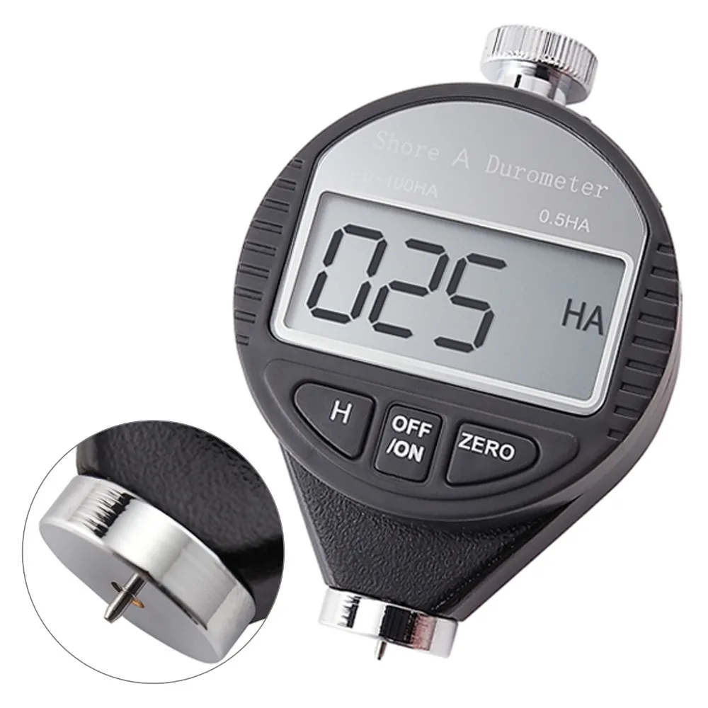

Digital Shore A Durometer Rubber Hardness Tester Plastic Leather Elastomer 0~100HA Scale