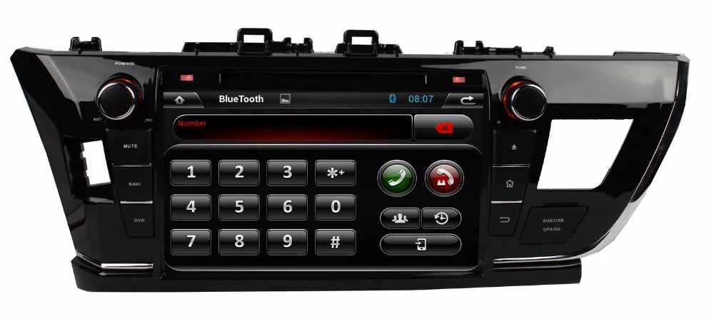 Car dvd GPS Navigation player for 2014 Corolla D