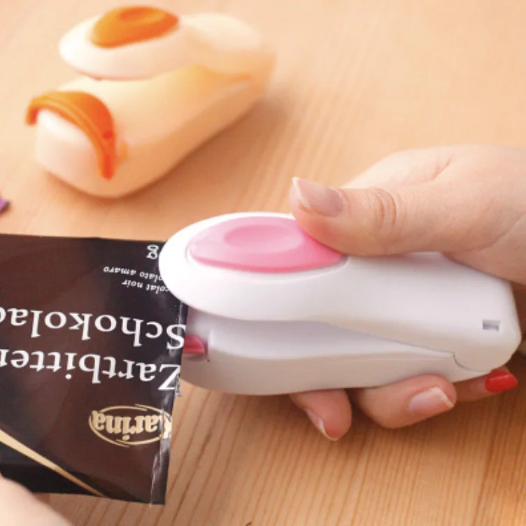 Household portable Mini snack plastic bag sealing font b machine b font Small hand font b