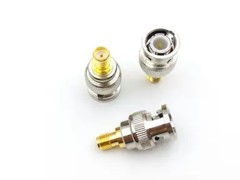 

100pcs copper BNC Male to SMA Female Plug Coax Adapter Connectors