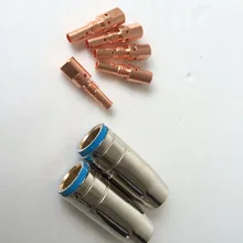 Binzel BW MB25 стиль 25AK насадка наконечник держатель Комплект 7 шт. для Mig Mag сварочный фонарь расходные материалы для mig сварщик JINSLU