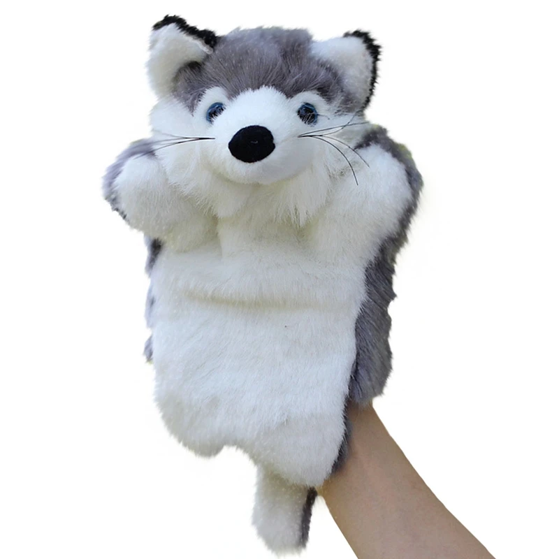 

Cute Fox Design Kid Bedtime Story Telling Accessories Doll Soft Hand Puppet For Baby Birthday Gift Cartoon Plush Hand Puppets