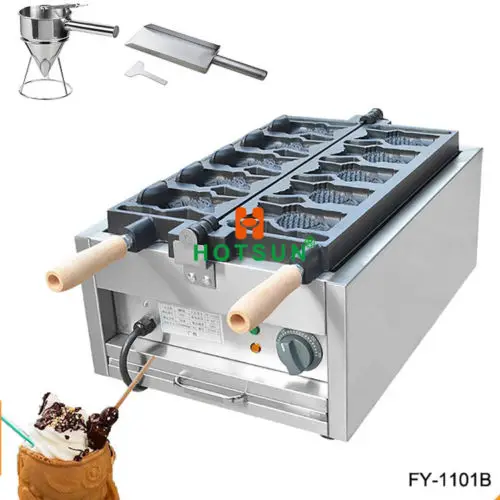 Free Shipping Commercial 3 in 1 Open Mouth Fish Waffle Taiyaki Maker