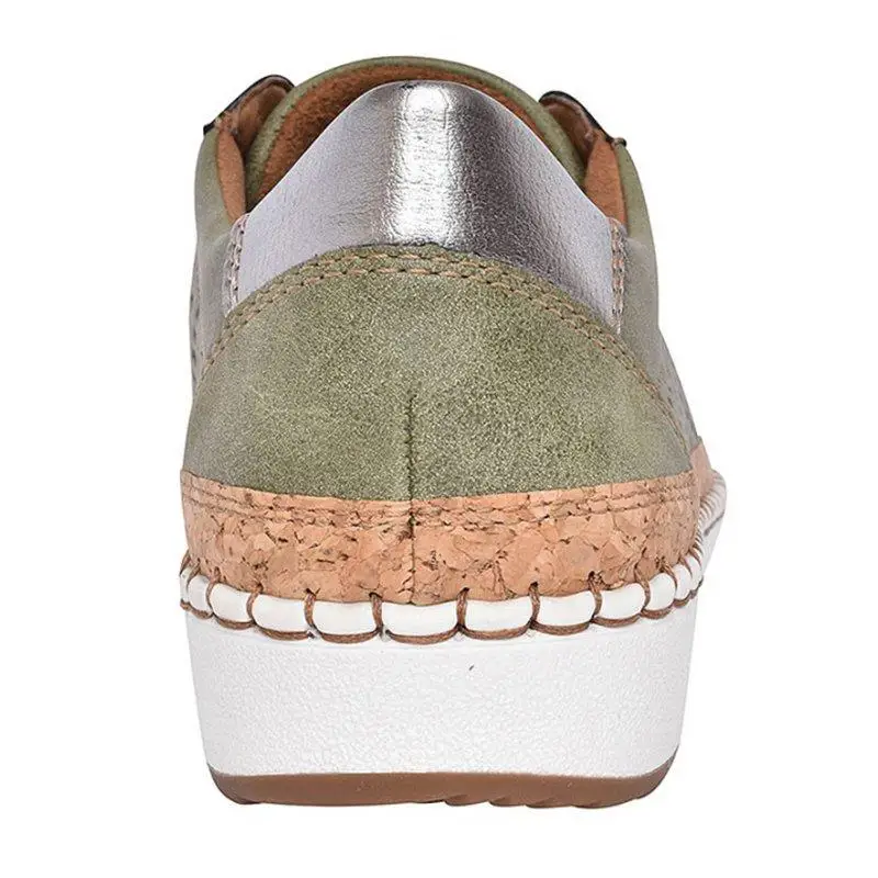 PUIMENTIUA/Женская обувь на плоской подошве кроссовки Лоферы кожаные вулканизированные туфли дышащие отверстие Женские Повседневные Удобные