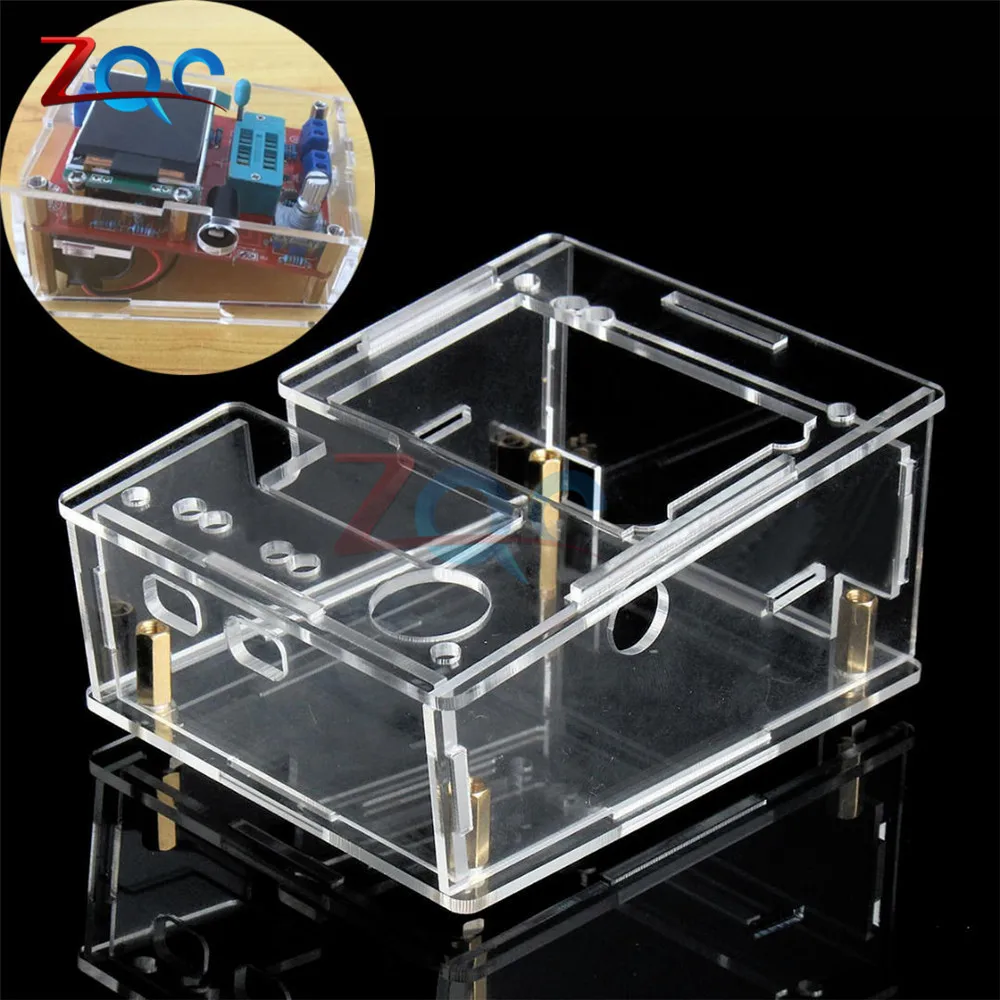 

Case Shell for TFT GM328 Transistor Tester Diode LCR ESR meter PWM Square wave for Mega328 transistor tester DIY Kits