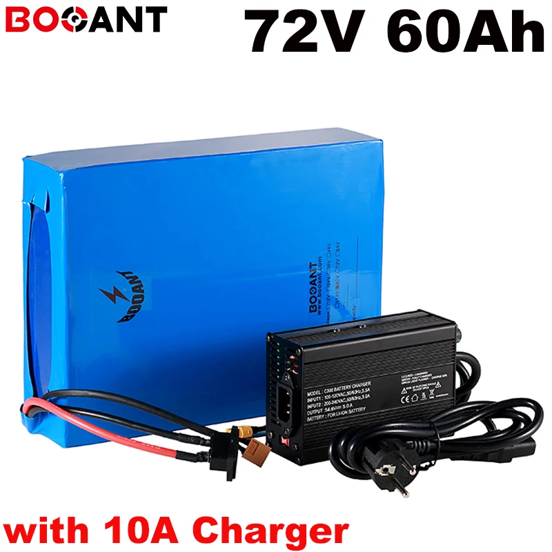 20S 20P 72v 60ah перезаряжаемая литиевая батарея 5000w электрический велосипед скутер для