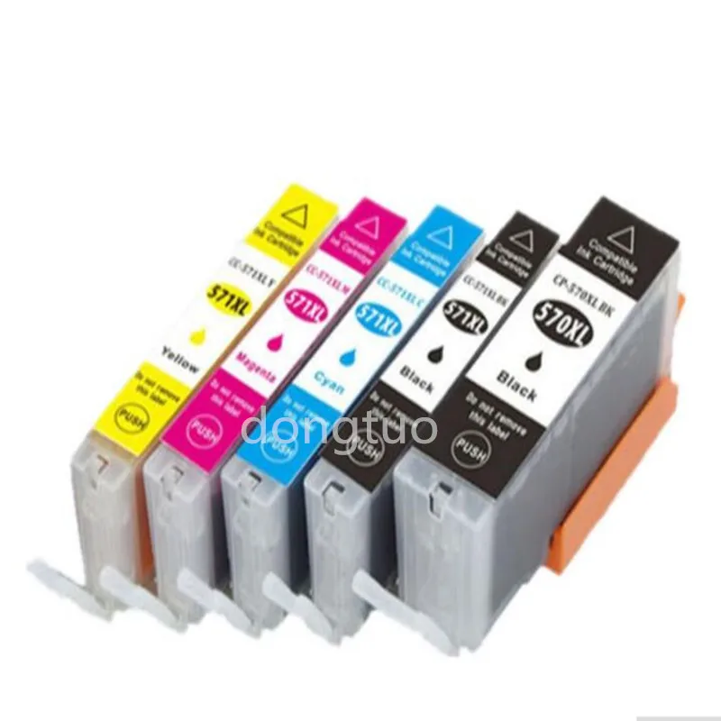 5x чернильный картридж PGI570 CLI571 серые чернила совместимы для принтера Canon PIXMA MG7750