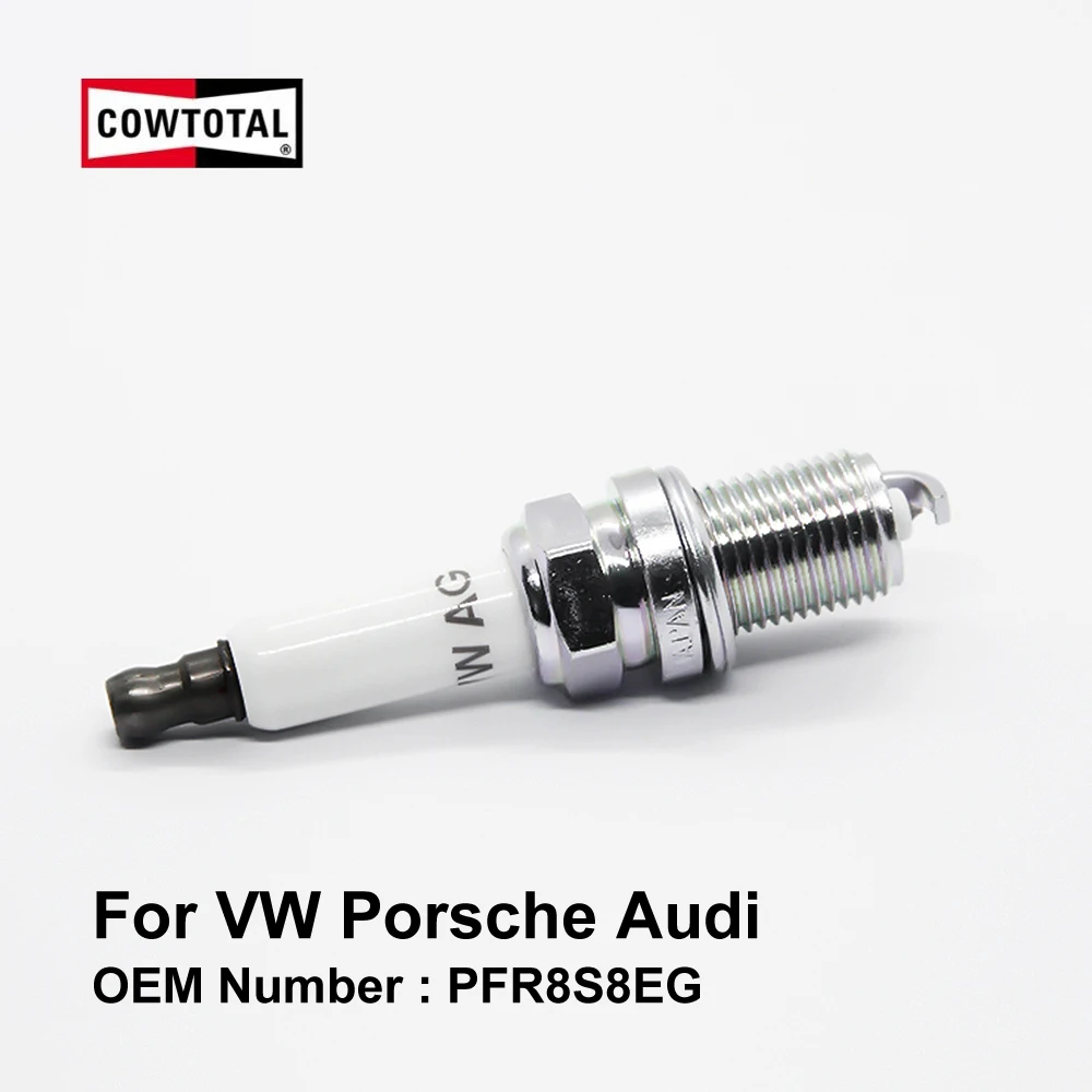 COWTOTAL Platinum Spark Plug for Audi A6 A7 A8 Q5 Q7 Porsche Cayenne