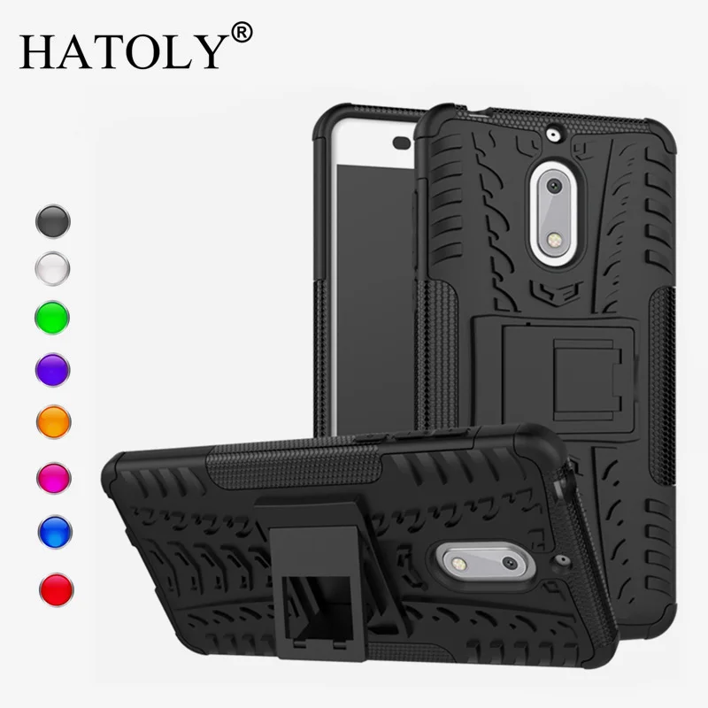 

HATOLY For Capa Nokia 6 2017 Case Soft Silicone & Plastic Armor Case For Nokia 6 2017 Cover For Nokia 6 2017 Fundas 5.5