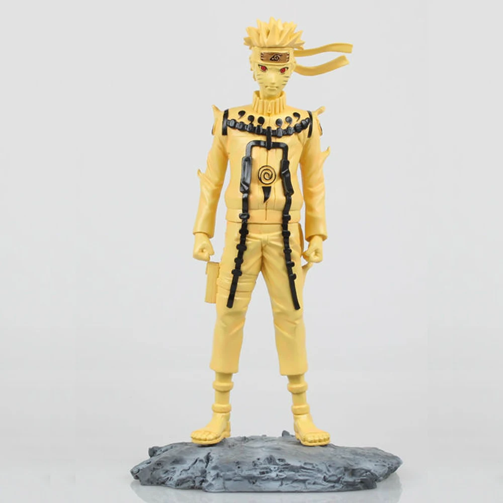 

Hot Anime Figure Toy Naruto Uzumaki with base(Kyubi Form) 1/6 Scale 11'' Action Figure PVC Doll Deluxe Collection Toy Gift