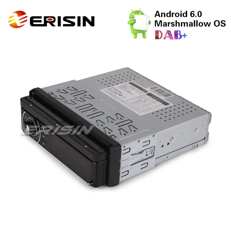 Erisin ES5790U 1 Din автомобильный радиоприемник 7 дюймов Android 6 0 gps навигация 4G WiFi TPMS DAB +