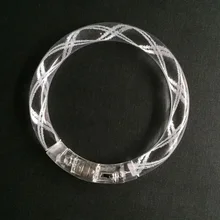 Acrílico LED parpadeante pulsera resplandor pulseras electrónicas juguetes concierto juguetes Hombres Mujeres Noche Del Banquete de boda regalo 30 unids/lote
