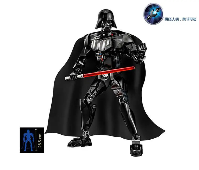 Buildable Action Figure Model Building Blocks font b Toy b font Darth Vinda Compatible with Lego