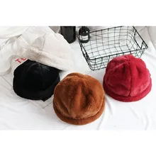 Сезон уличных танцев хип хоп танца без карнизов Di Чжу Мао толстые прием плюшевые Матросская шляпа "Бейли" поселок nan nv