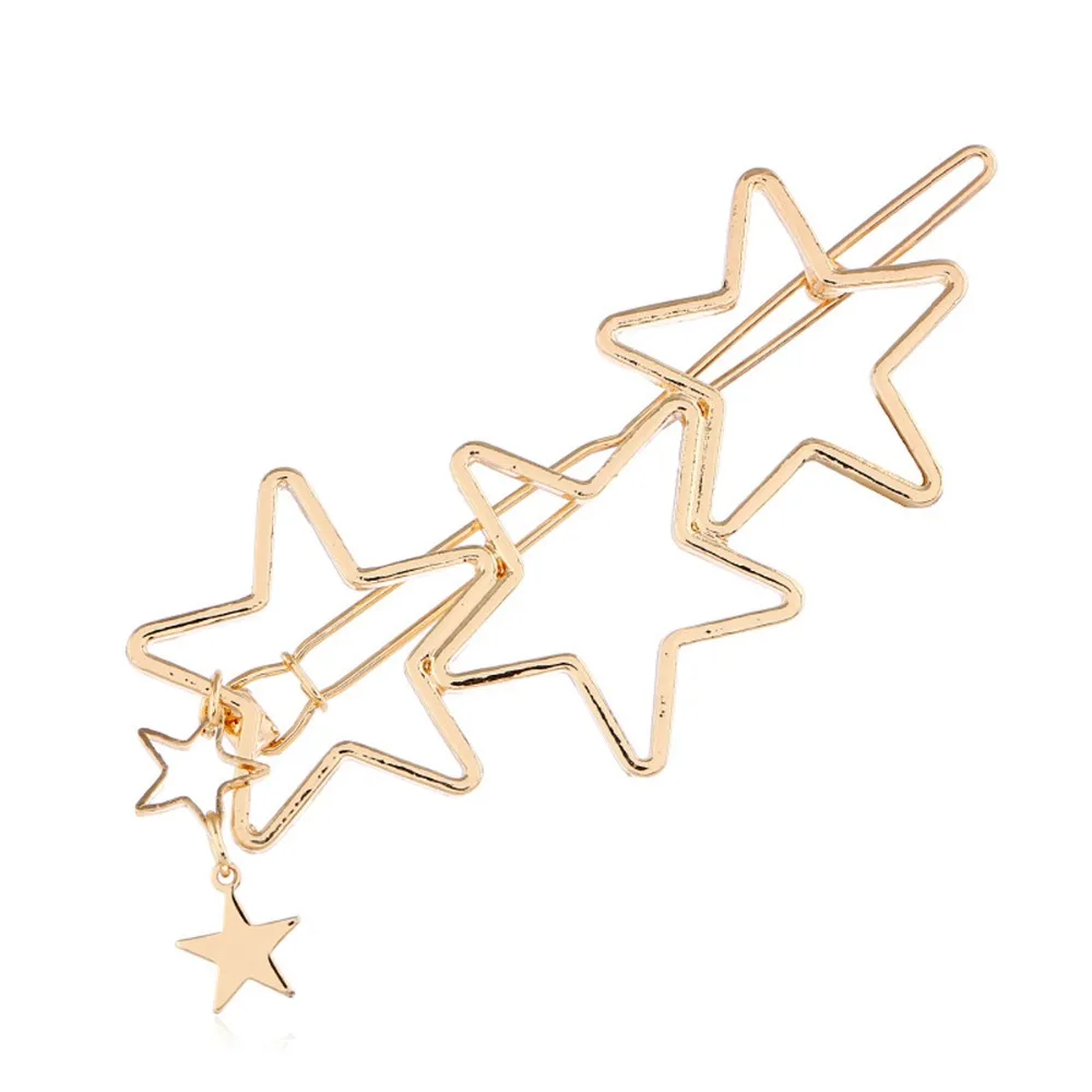 

Hair Accessories print For Women Sweet Imitation Korean Style Hairpins Alloy Metal Headmade Female Hairgrips