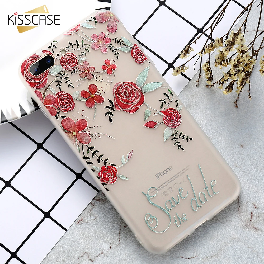 KISSCASE 3D Art Print Embossed Case For iPhone 6 7 8