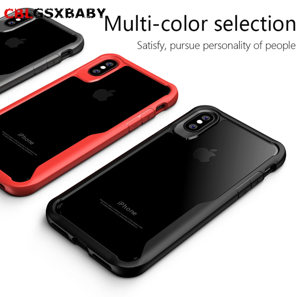 

Luxury Silicone Case For iPhone 11 Pro 6 6S Plus XS Max Transparent Case Cover For iPhone XS XR 8 7 Plus Shockproof Armor Case